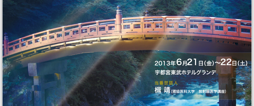 2011年6月10日（金）〜11日（土）　大阪市中央公会堂　当番世話人：鳴海善文（大阪医科大学　放射線医学教室）